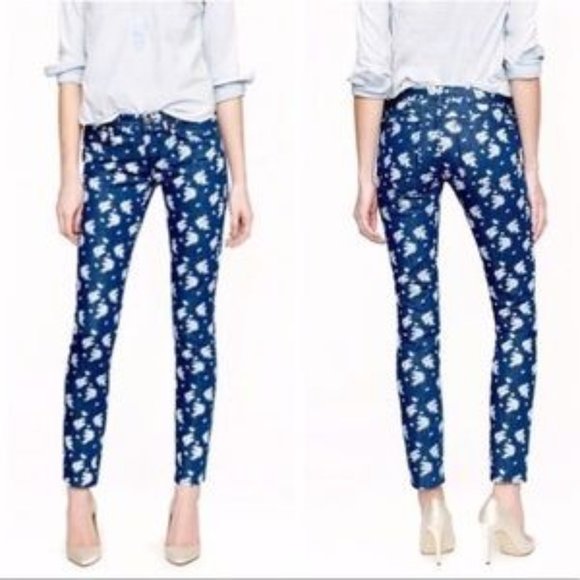 J. Crew Denim - J. Crew Sz 24 Navy Floral Cropped Jeans